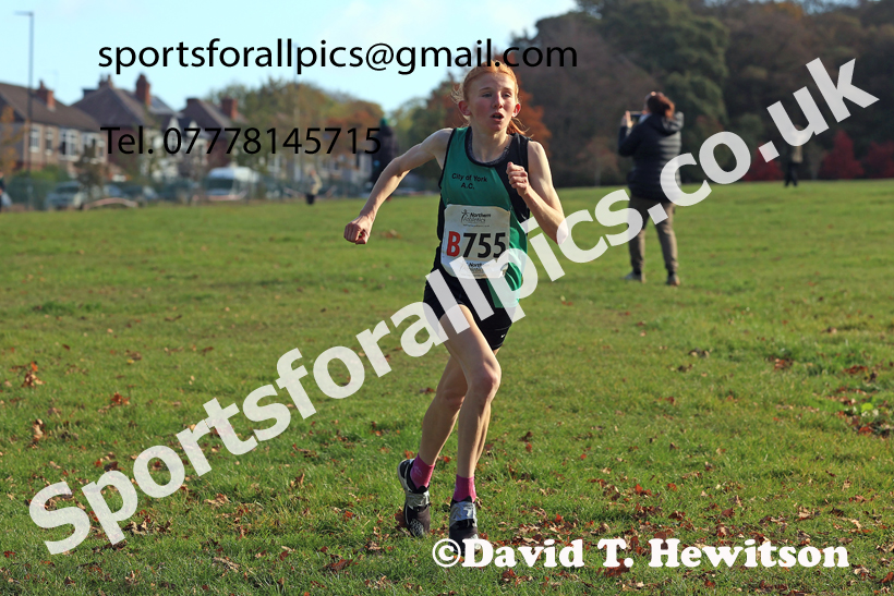 Womens Under-18s 2026 Northern Cross Country Relays, Graves Park, Sheffield. Photo: David T. Hewitson/Sports for All Pics